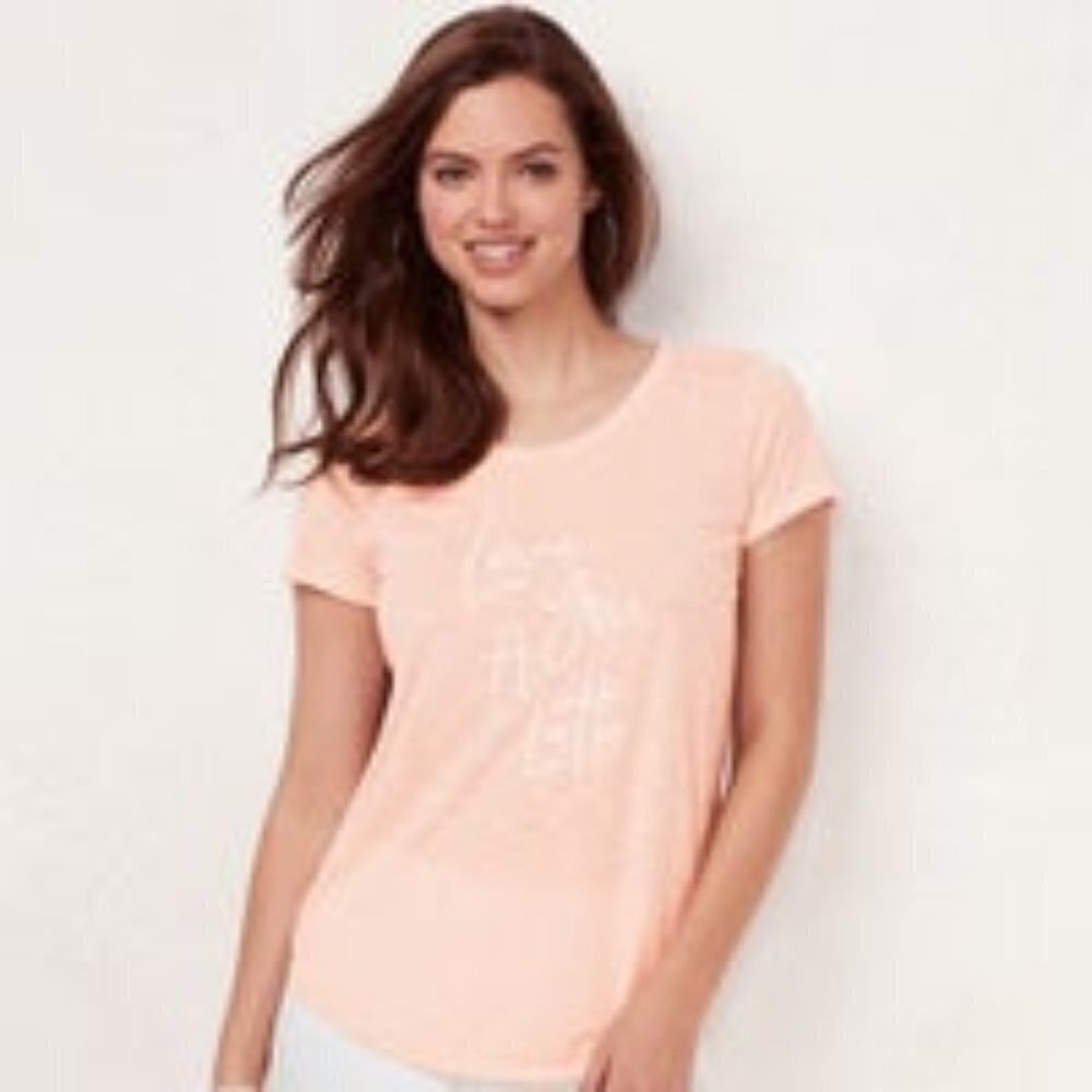 Lauren Conrad Pink “Love You A Latte” Tee
